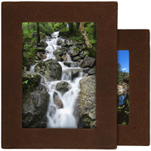 Antiqued Leather 5x7 Photo Holder